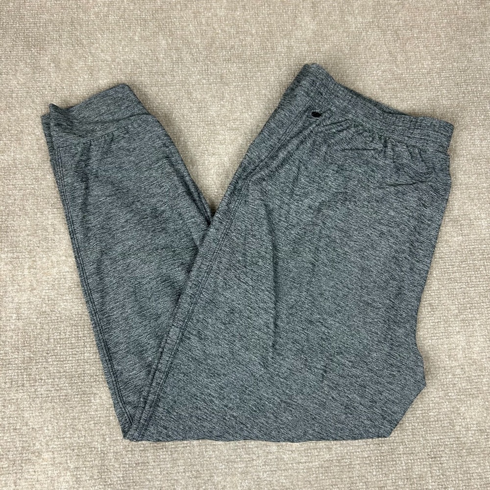 Zella Jogger Pants Womens Large Gray Space Dye Athletic High Rise Tapered Leg‎